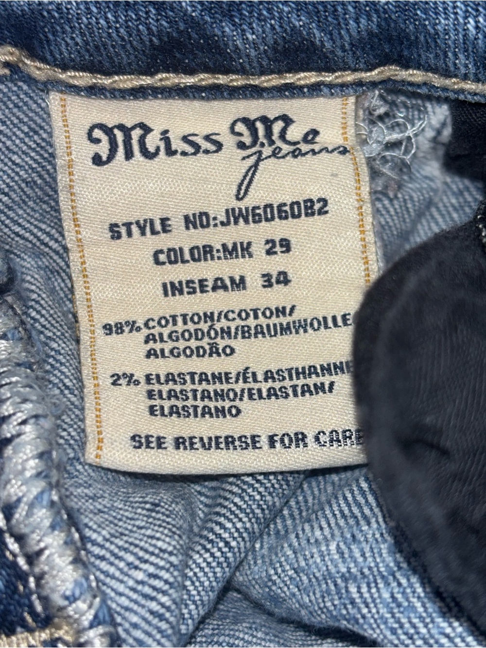 Miss Me JW606082 Boot Cut Low Rise Jeans - Picture 11 of 15